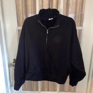 Gap Quarter Zip Black Sweatshirt